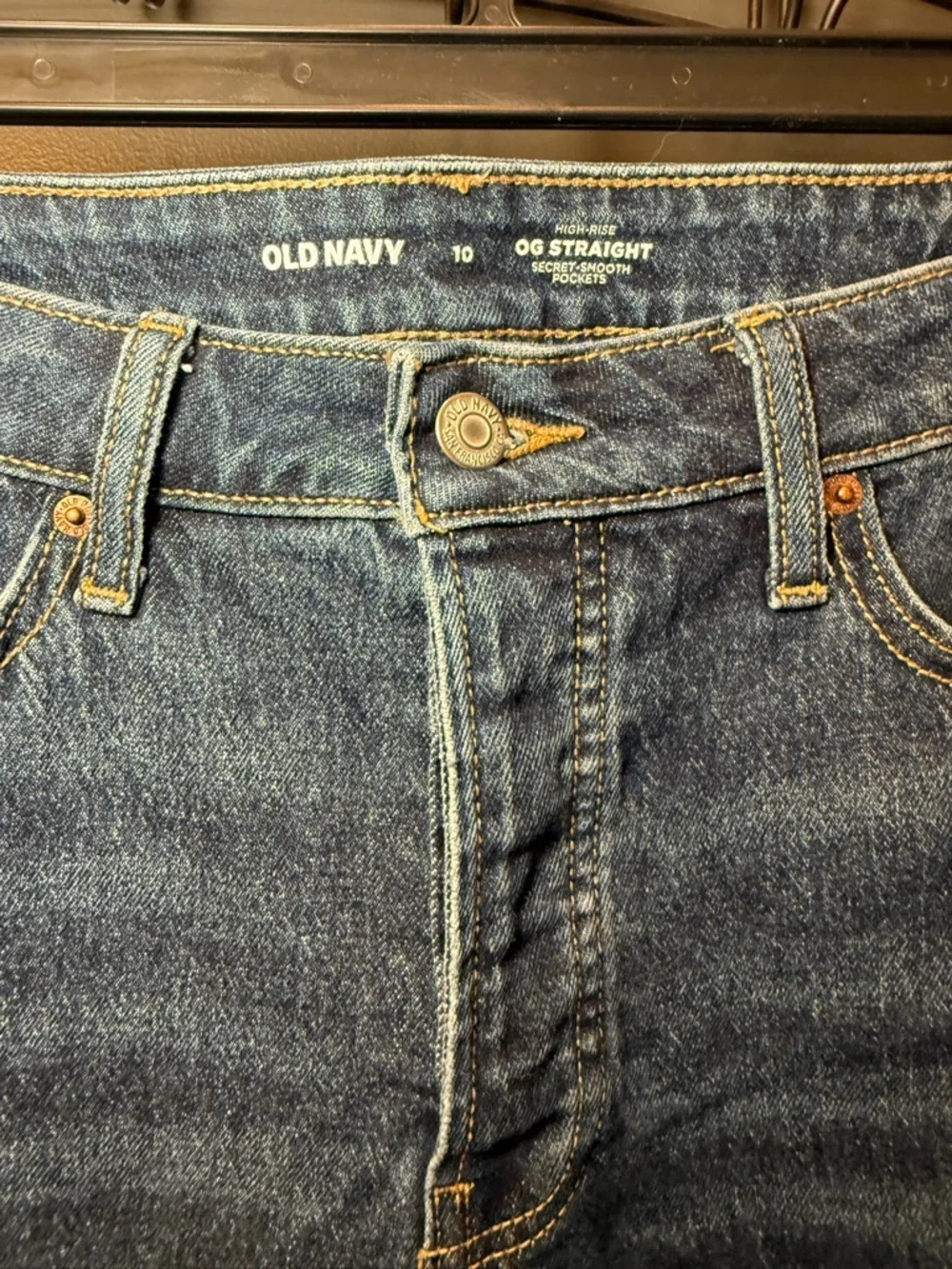 Old Navy high-waisted button-fly OG straight ankle jean - Picture 2 of 7
